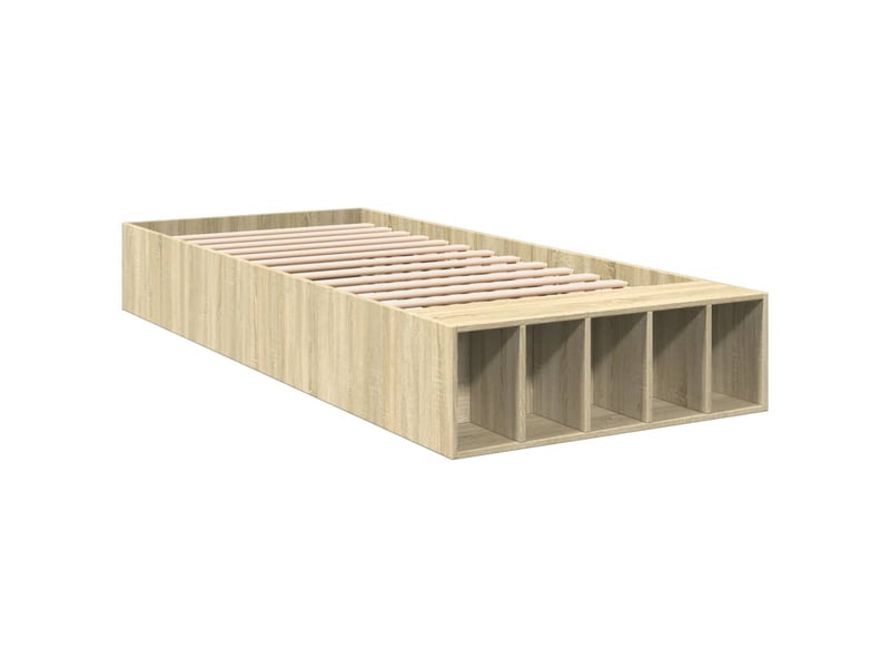  Lit simple- lit adulte -  cadre de lit sans matelas chêne sonoma 100x200 cm  - Conforama B