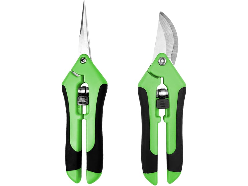  2 pièces secateur de jardin professionnel, sécateur a main avec poignées artificielles, sécateurs et ciseaux de jardinage  - Conforama A