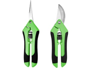 2 pièces secateur de jardin professionnel, sécateur a main avec poignées artificielles, sécateurs et ciseaux de jardinage