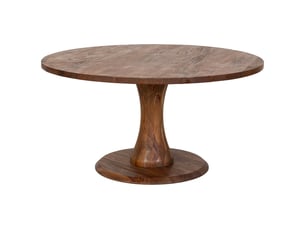 Table de salle à manger en bois marron 150x150x77 cm (hauteur)