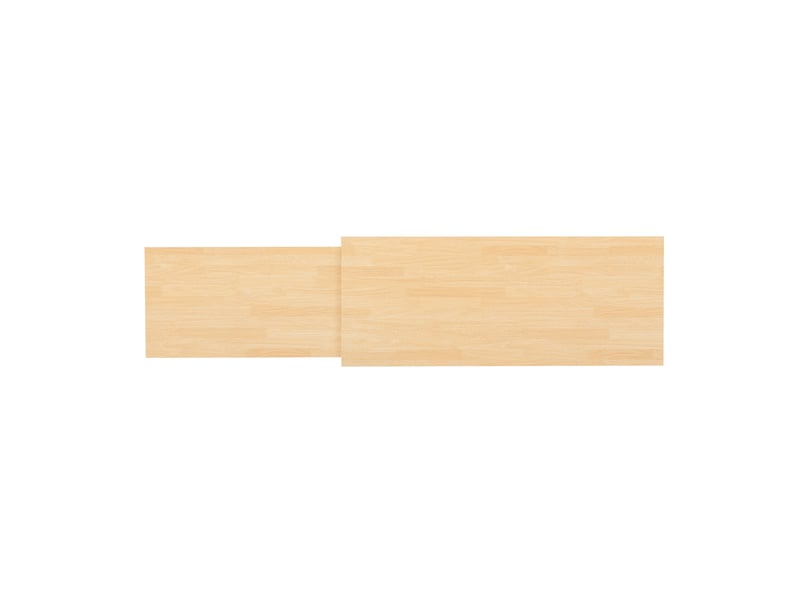 Îlot de cuisine mobile avec plateau latéral extensible, rangements, tiroirs et emplacement pour poubelle - Conforama D