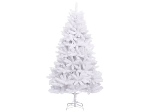 Sapin de noël - arbre de noël artificiel à charnières avec support blanc 270 cm