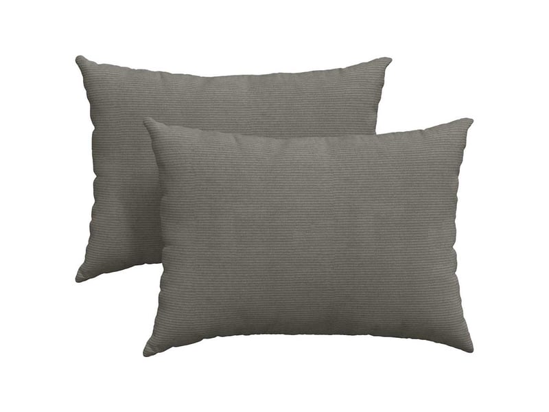  Lot de 2 coussins de canapé, coussins décoratifs gris clair 70 x 50 cm cf59074  - Conforama A