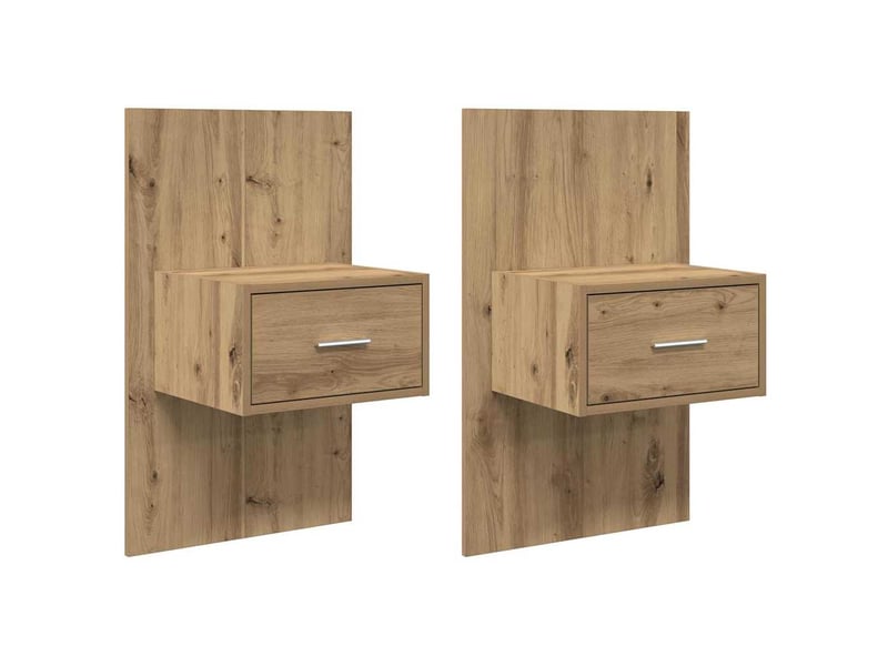  Table de chevet - cabinet de chevet - table de nuit 2 pc chêne artisanal 50 x 32,5 x 80cm  - Conforama A