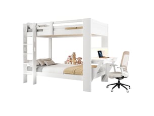 Lit superposé 2x90x200 cm WISHDOR coloris blanc