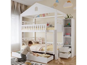 Lit simple 90x200 cm coloris blanc