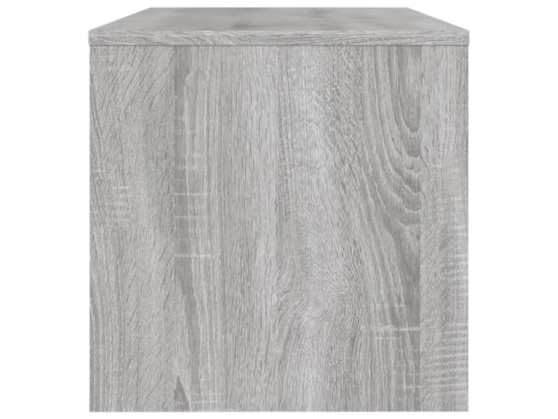  Meuble tv - banc tv - meuble de rangement sonoma gris 120x34x37 cm bois d'ingénierie  - Conforama E