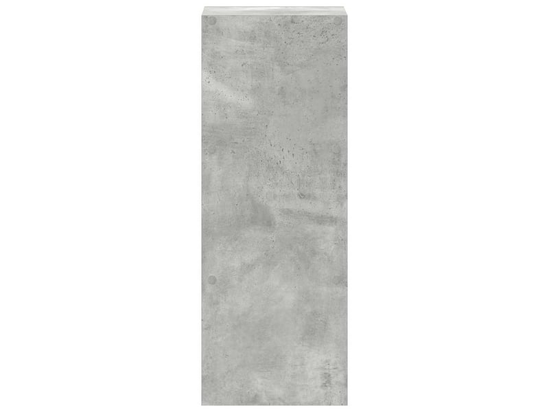  Bibliothèque, meuble de rangement salon empilable gris béton 30x30x80 cm bois d'ingénierie  - Conforama E