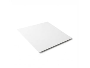 Plateau de table hpl carré 70x70 cm avec base de support tiffany - blanc
