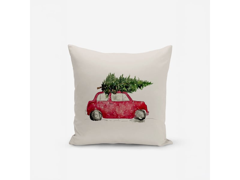  Housse de coussin décorative en polyester 43x43 cm lumi  - Conforama A