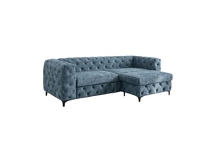 Canapé droit fixe <strong>MEUBLORAMA</strong> <strong></strong> 4 places Velours bleu