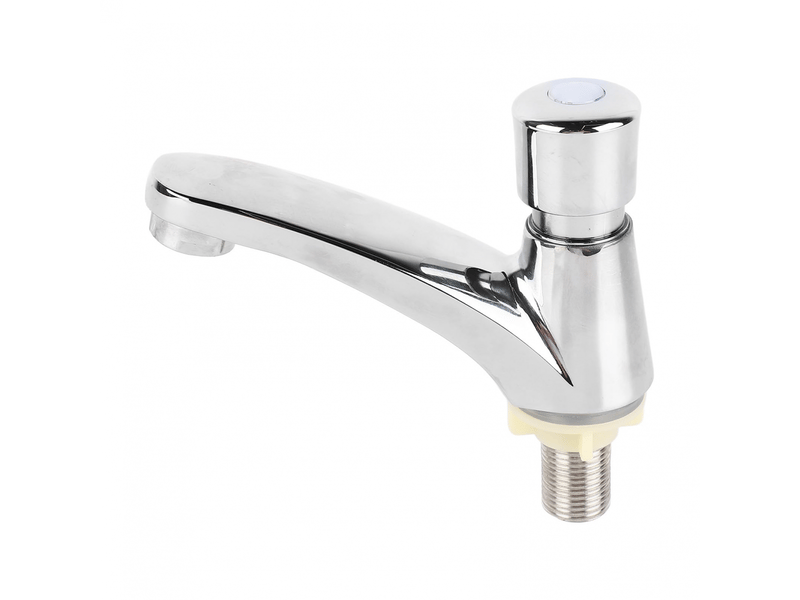  Robinet de cuisine temporisé à fermeture automatique en laiton - robinet évier froid simple pour salle de bain,hôtel et usage domestique  - Conforama A