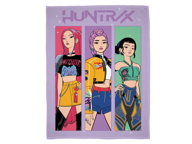  Plaid polaire imprimé, kpop demon hunters tour 110x140cm  - Conforama A