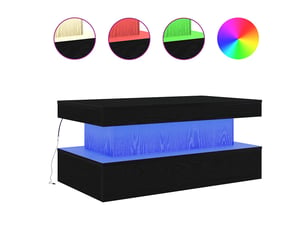 Table basse rectangulaire coloris noir  