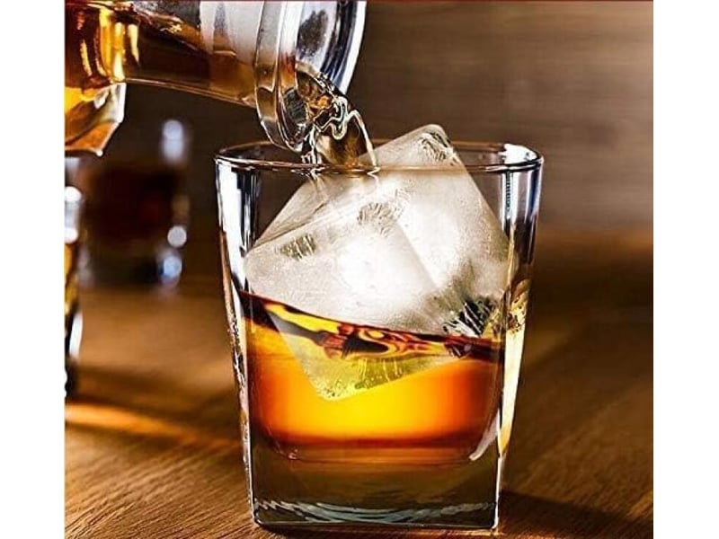  Bac à glaçons avec couvercle boîte à glaçons carrée pour whisky, cocktails et maison pour garder les boissons froides (vert- set de 2) LJY1834FXN - Conforama C