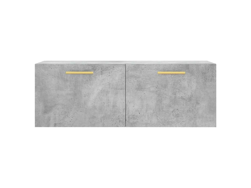  Armoire murale salon gris béton 100x36,5x35cm bois d'ingénierie shl544  - Conforama E
