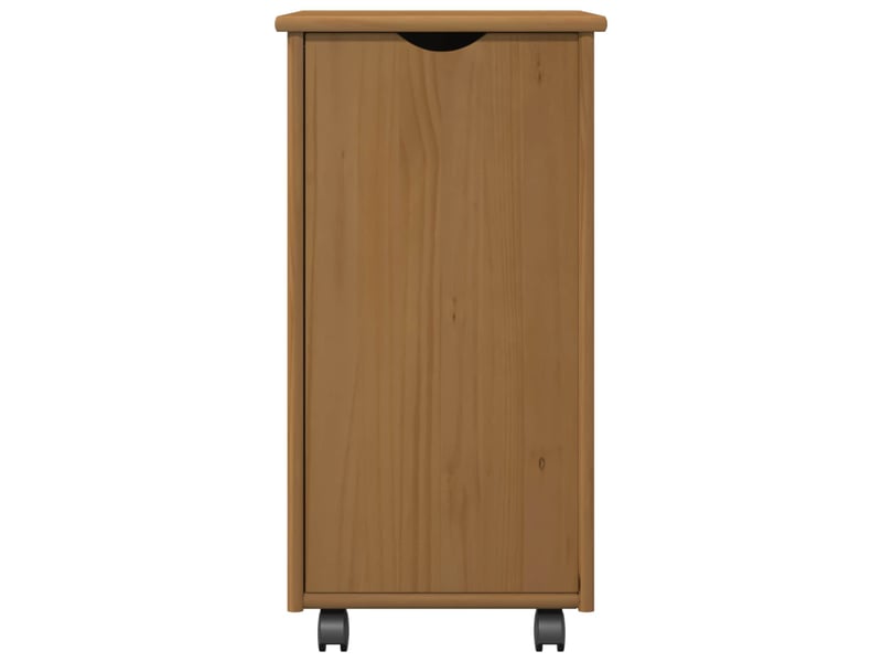  Caisson roulant de bureau avec roue marron miel 34 x 39 x 65,5 cm  - Conforama E