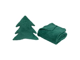 Plaid + coussin sapin myza vt