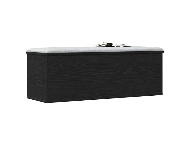  Boîte de rangement, coffre de rangement chêne noir 102x35x35 cm  - Conforama C