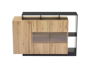 Buffet 1 porte(s) PANGIVO - 140 cm coloris naturel