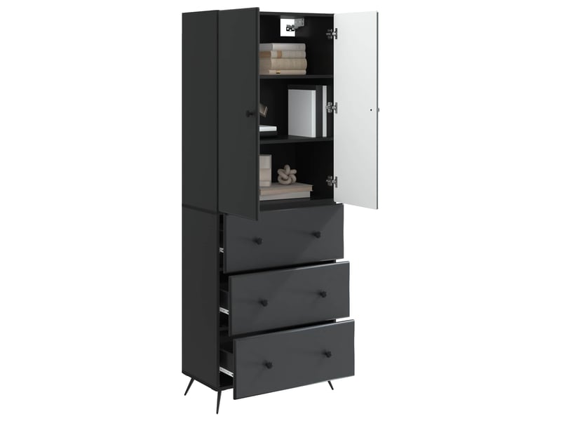 Ensemble de meubles 2 pcs, rangement de salon 66 x 34,5 x 90 cm bois d'ingénierie shl2757 - Conforama C