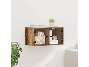 Meuble mural, meuble de rangement salon 68 x 37 x 35 cm bois d'ingénierie bois ancien