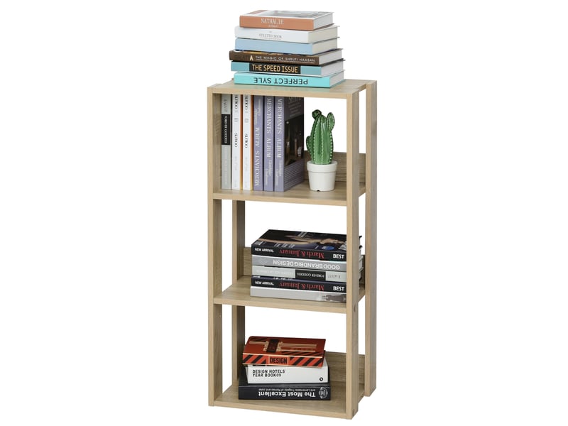  Bibliothèque murale en bois à 3 étagères, stable grâce à ses pieds antidérapants, 40 x 29,2 x 87,9 cm  - Conforama B