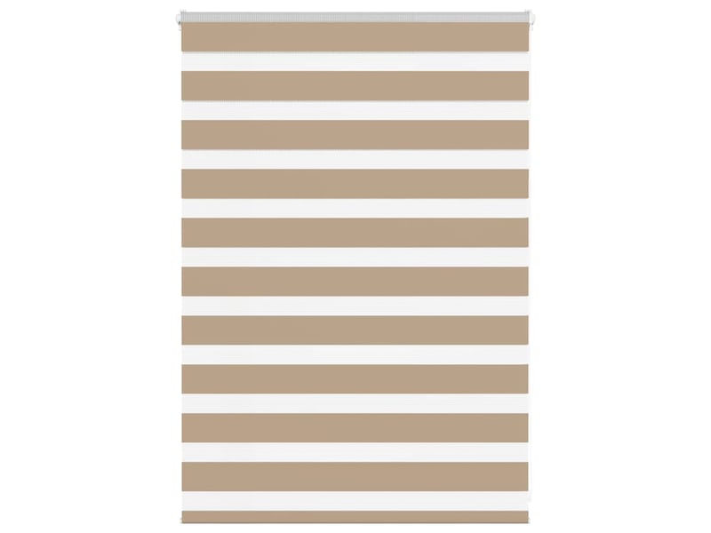  Store zèbre, store de fenêtre marron sable largeur du tissu 100,9 cm polyester cf48748  - Conforama B