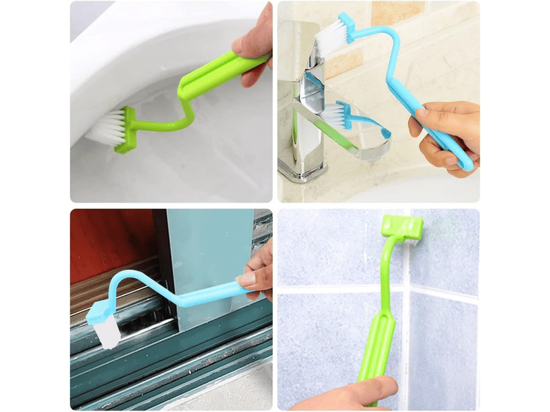  Ce kit de brosses de toilette en 3 pièces comprend une brosse pour le rebord de la cuvette, une brosse incurvée et une brosse pour l'abattant. Il ser  - Conforama D