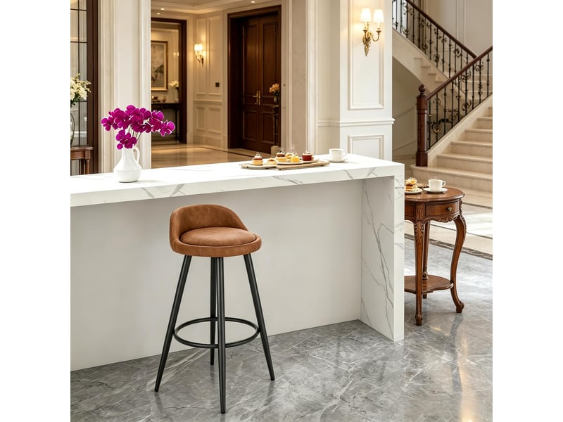 Tabouret de bar élégance 1 pièce, chaise confortable de table, salle à manger et cuisine - Conforama B