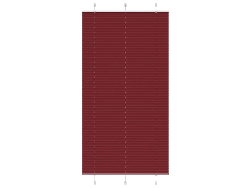 Store plissé, store de fenêtre rouge bordeaux 105x200 cm largeur du tissu 104,4cm cf47023 - Conforama B