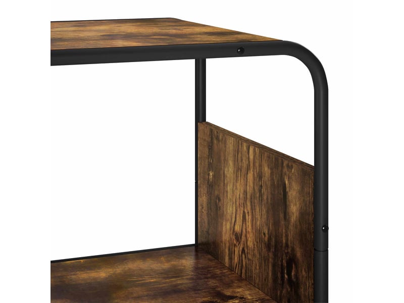 Buffet haut, buffet de rangement chêne fumé 80x37,5x144 cm bois d'ingénierie - Conforama E