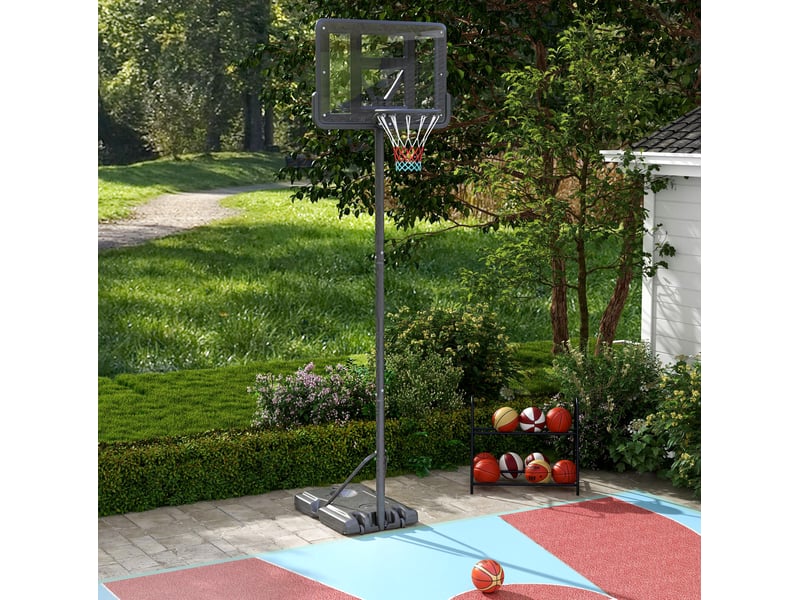  Panier de basket sur pied 2-en-1 réglable extérieur et piscine homvra  - Conforama B