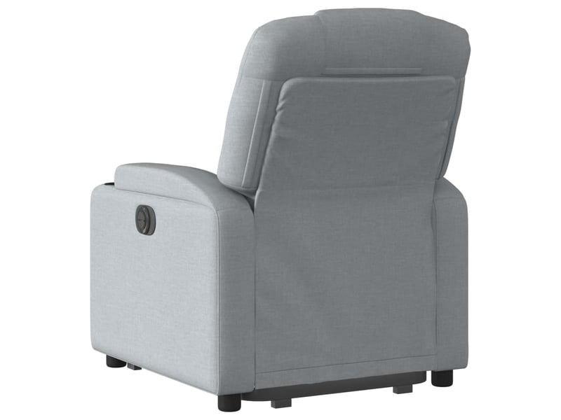 Fauteuil inclinable électrique, fauteuil relax salon gris clair tissu shl62121 - Conforama E