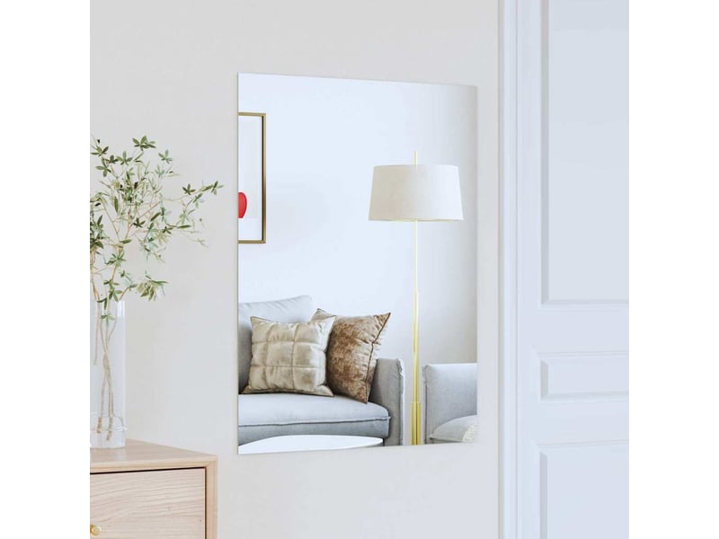  Miroir mural rectangulaire 80 x 60 cm verre trempé cf62871  - Conforama B