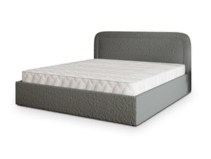 Lit coffre 160x200 cm <strong>MASSENO</strong> <strong></strong> coloris gris