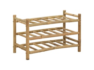 Étagère à vin, casier à bouteilles bambou naturel cf41316