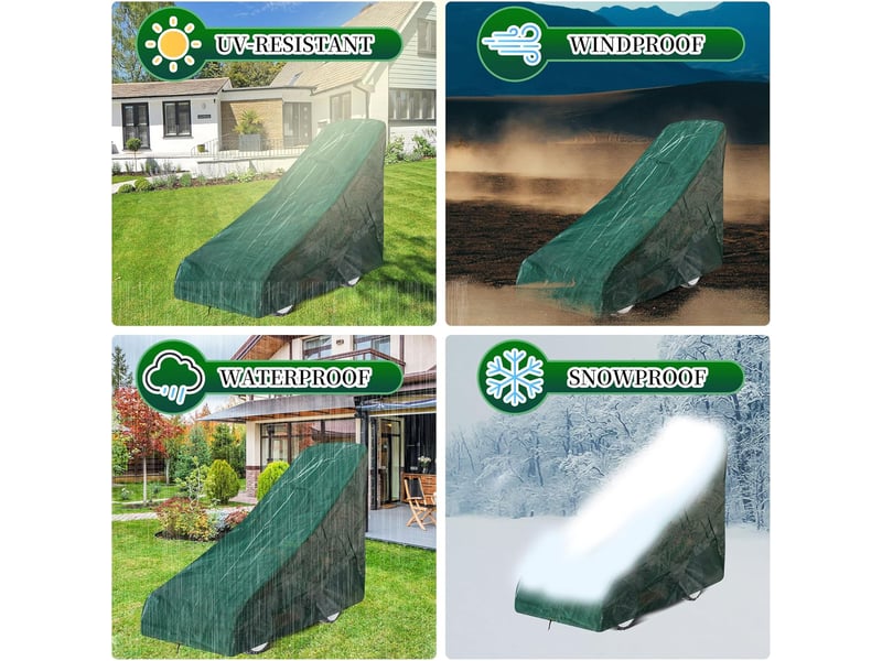 Housse pour tondeuse à gazon - protection de tondeuse imperméable pour extérieur 110x165x103cm - Conforama C