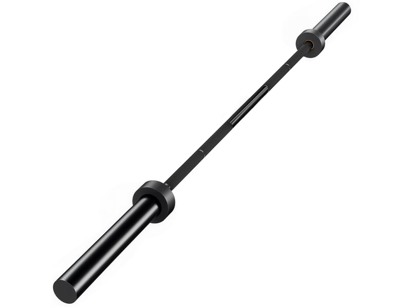  Barre d'haltères olympique de 180 cm, en acier, capacité de charge de 200 kg, noire  - Conforama A