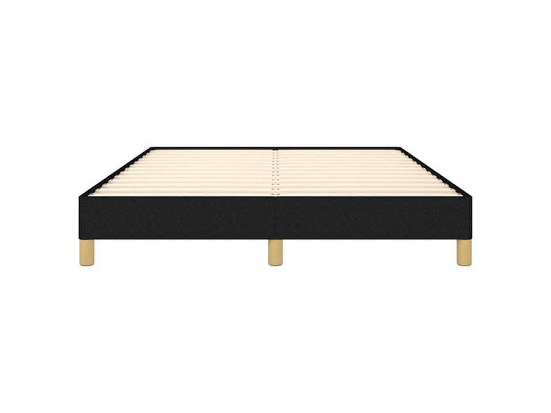 Lit double- lit adulte -  cadre de lit sans matelas noir 140x190 cm tissu  - Conforama D