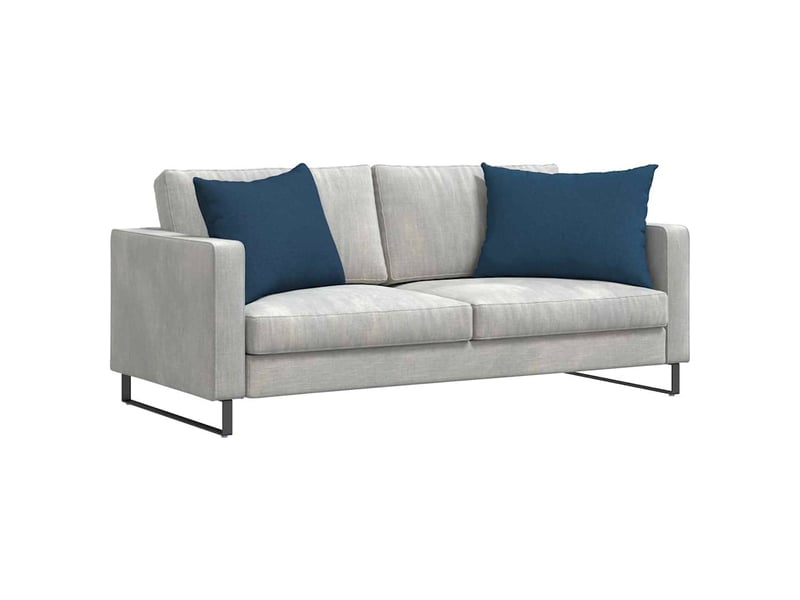  Lot de 2 coussins de canapé, coussins décoratifs tissu bleu 70 x 50 cm cf58780  - Conforama C