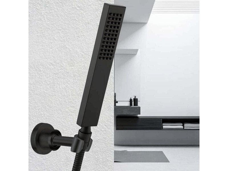  Support de pomme de douche noir, support de pomme de douche en acier inoxydable 304, support de douche à main universel réglable à 360 °  - Conforama D