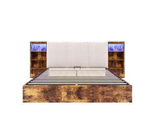 Lit coffre 180x200 cm    coloris marron
