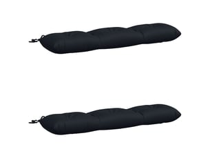 Lot de 2 coussins de banc, coussins d'assise vianen 100 % polyester bleu foncé cf57646