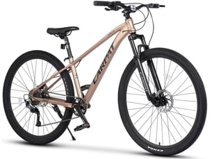 Vtt semi-rigide 29 pouces 1x9 vitesses métal marron