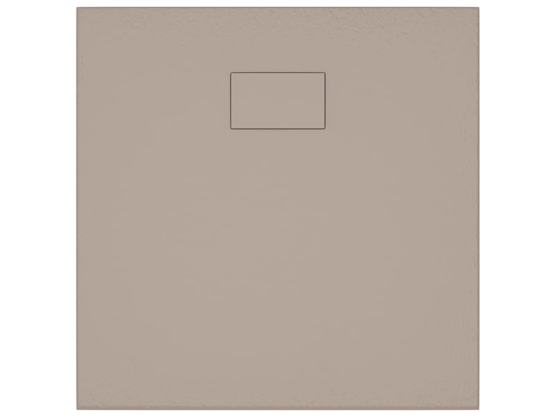  Receveur de douche base de douche bac de douche réceptacle de douche salle de bain toilette salle d’eau maison intérieur smc 80x80 cm marron 02_0001964  - Conforama E