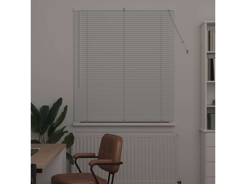 Store vénitien, store de fenêtre blanc 175 x 115 cm 25 mm aluminium cf47755 - Conforama C