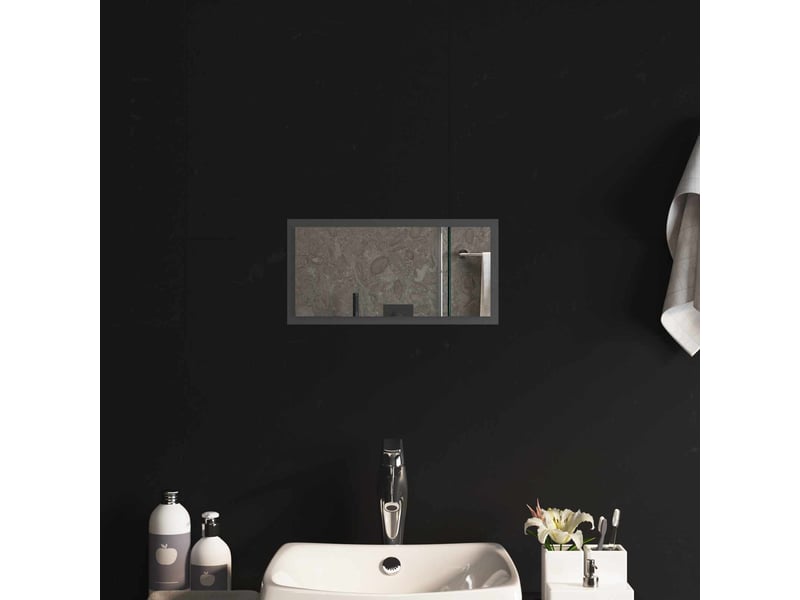 Miroir de salle de bain, miroir de toilette led transparent 40 x 20 cm verre trempé cf62574 - Conforama B