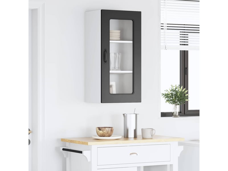  Meuble mural de cuisine | armoire de cuisine noir 40x31x80cm shl7769  - Conforama D