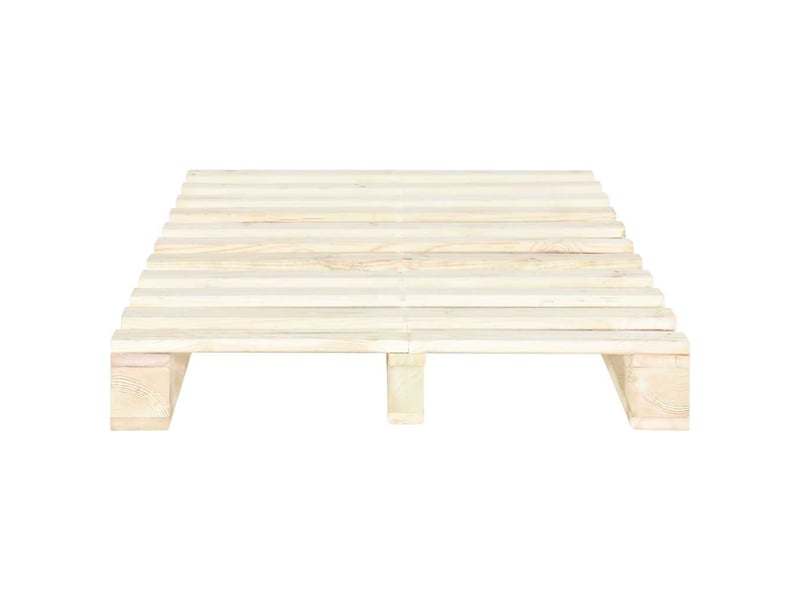  Lit double- lit adulte -  cadre de lit de palette sans matelas bois pin massif 120x200 cm  - Conforama B